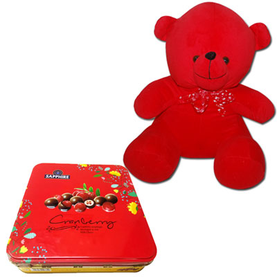 "Teddy with Chocos - Code C12 - Click here to View more details about this Product